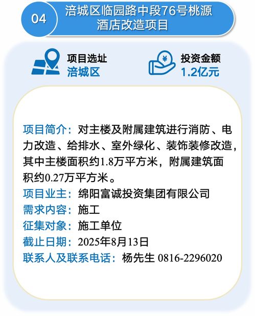綿陽發(fā)布一批投資項目機會清單，助力投資信息咨詢